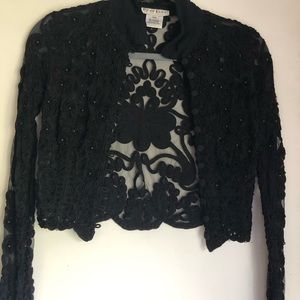 Bebe embroidered beaded jacket